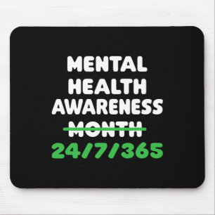 Psychische Gesundheit Bewusstsein für Suizidpräven Mousepad