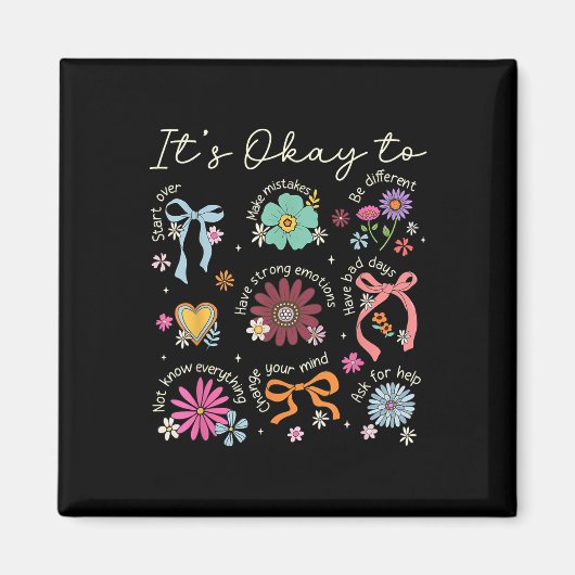 Psychische Gesundheit Bewusstsein Kindness Butterf Magnet (Vorne)