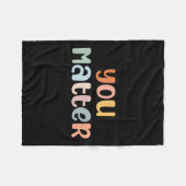 Psychische Gesundheit Bewusstsein Krankheit Angst Fleecedecke (Vorderseite (Horizontal))