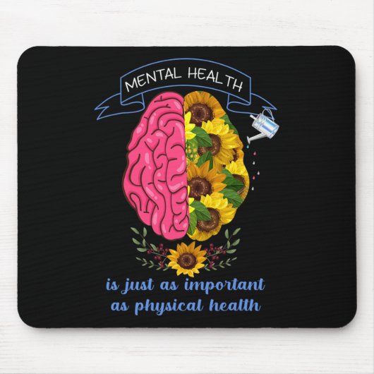 Psychische Gesundheit Bewusstsein Suizidprävention Mousepad (Vorne)