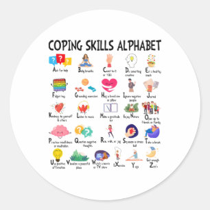 Psychische Gesundheit Bindung Kleidung Berater Shi Runder Aufkleber