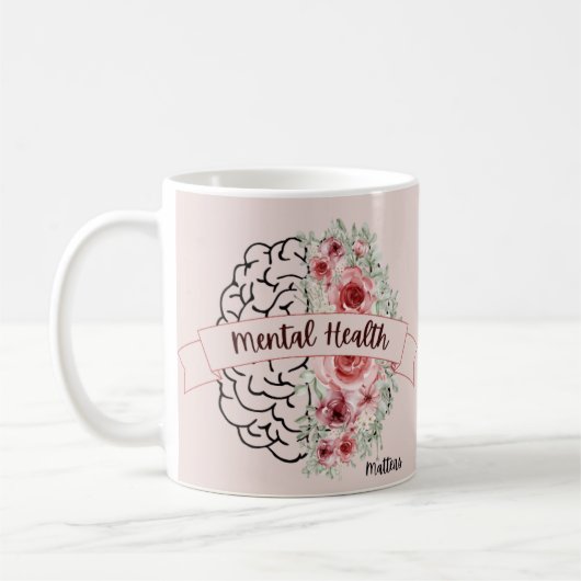 Psychische Gesundheit | Blume Mind Ribbon Kaffeetasse (Links)