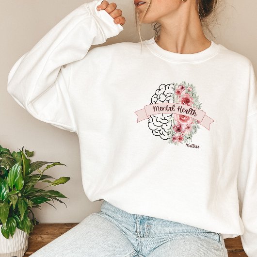 Psychische Gesundheit | Blume Mind Ribbon Sweatshirt