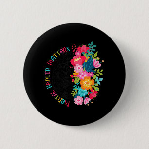 Psychische Gesundheit Blume verbreiten psychische  Button