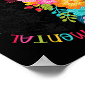 Psychische Gesundheit Blume verbreiten psychische  Poster (Ecke)