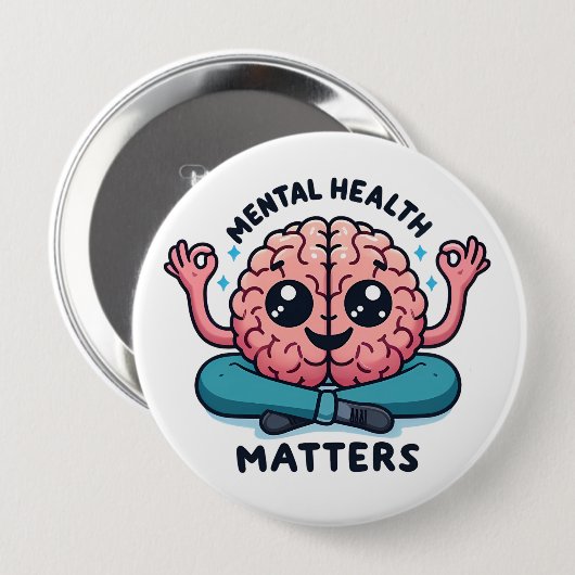 Psychische Gesundheit Button (Vorne & Hinten)