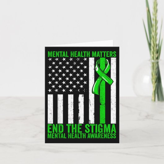 Psychische Gesundheit Das Bewusstsein für psychisc Karte (Vorderseite)