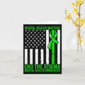 Psychische Gesundheit Das Bewusstsein für psychisc Karte (Gelbe Blume)