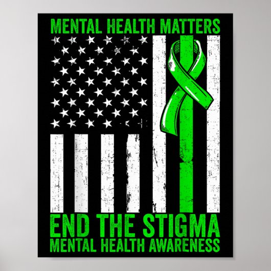 Psychische Gesundheit Das Bewusstsein für psychisc Poster (Vorne)