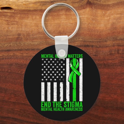 Psychische Gesundheit Das Bewusstsein für psychisc Schlüsselanhänger (Vorderseite)