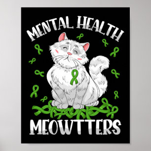 Psychische Gesundheit Die Katze liebt die psychisc Poster