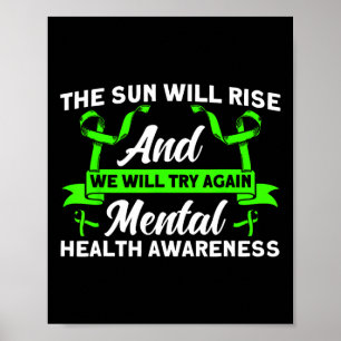 Psychische Gesundheit Die Sonne wird die psychisch Poster