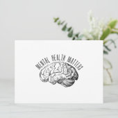 psychische Gesundheit Einladung (Stehend Vorderseite)