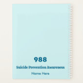 Psychische Gesundheit Fragen Bewusstsein Lila Aqua Planer (Rückseite)