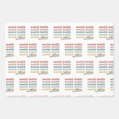 Psychische Gesundheit Fragen rückwirkendes Bewusst Geschenkpapier Set (Vorderseite 3)