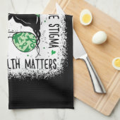 Psychische Gesundheit Fragen und Probleme der psyc Geschirrtuch (Viertel Falte)