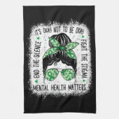 Psychische Gesundheit Fragen und Probleme der psyc Geschirrtuch (Vertikal)