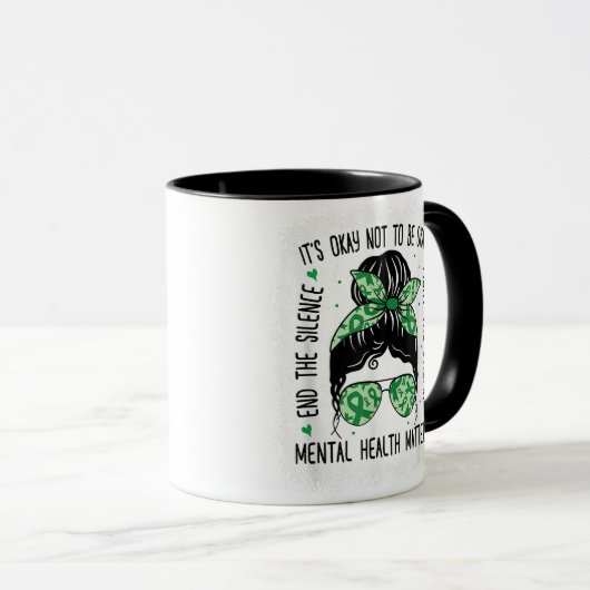 Psychische Gesundheit Fragen und Probleme der psyc Tasse (VorderseiteRechts)