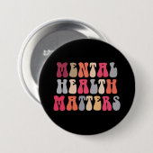 Psychische Gesundheit Frauen Therapieautismus Button (Vorne & Hinten)