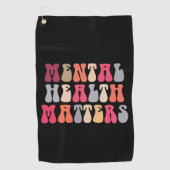 Psychische Gesundheit Frauen Therapieautismus Golfhandtuch (Vorderseite)