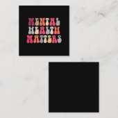 Psychische Gesundheit Frauen Therapieautismus Quadratische Visitenkarte (Vorne/Hinten)