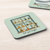 Psychische Gesundheit gepotteter Hauspflanzen Getränkeuntersetzer (Linke Seite)