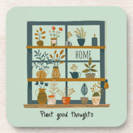 Psychische Gesundheit gepotteter Hauspflanzen Getränkeuntersetzer