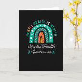 psychische Gesundheit: Gesundheit, Bewusstsein für Karte (Gelbe Blume)