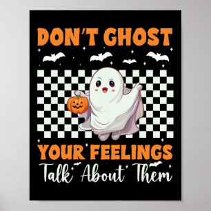 Psychische Gesundheit Halloween Gebt eure Gefühle Poster