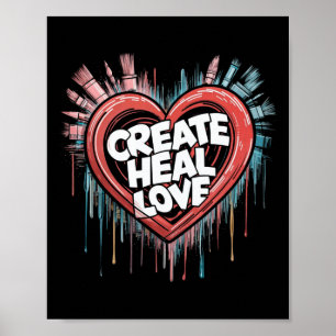 Psychische Gesundheit: Heilende Liebe Poster