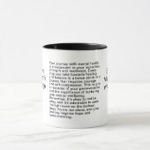 Psychische Gesundheit Inspiration Tasse (Zentrum)