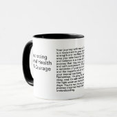 Psychische Gesundheit Inspiration Tasse (Vorderseite Links)