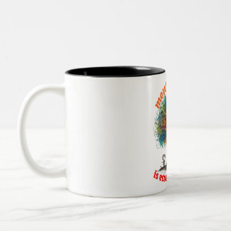 PSYCHISCHE GESUNDHEIT IST EIN WESENTLICHER WOHLSTA ZWEIFARBIGE TASSE