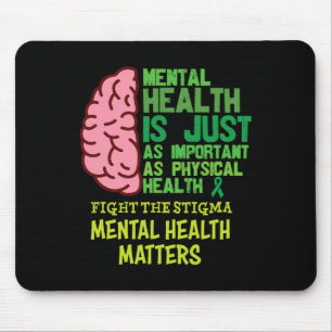 Psychische Gesundheit ist genauso wichtig wie körp Mousepad