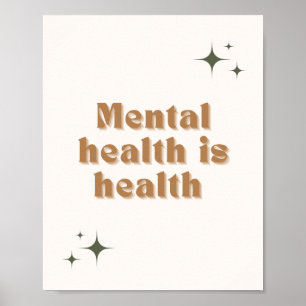 Psychische Gesundheit ist Gesundheitspulster Poster
