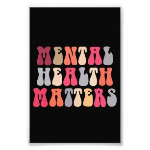 Psychische Gesundheit ist wichtig Frauen Therapeut Fotodruck