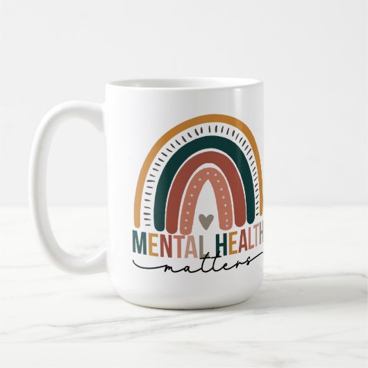 Psychische Gesundheit Kaffeetasse (Links)