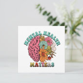 Psychische Gesundheit Karte (Stehend Vorderseite)