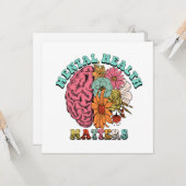 Psychische Gesundheit Karte (Vorderseite/Rückseite Beispiel)