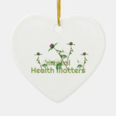 Psychische Gesundheit Keramik Ornament (Vorne)