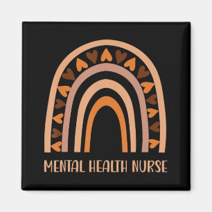 Psychische Gesundheit Krankenschwester Regenbogen  Magnet