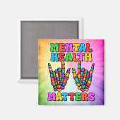 Psychische Gesundheit Magnet (Vorderseite/Rückseite)