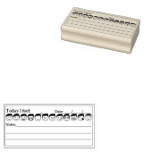 Psychische Gesundheit, Mensch Mood Tracker Emojis, Gummistempel (Stempel)