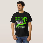 Psychische Gesundheit Monat Mai Kampf gegen die ST T-Shirt (Vorne ganz)