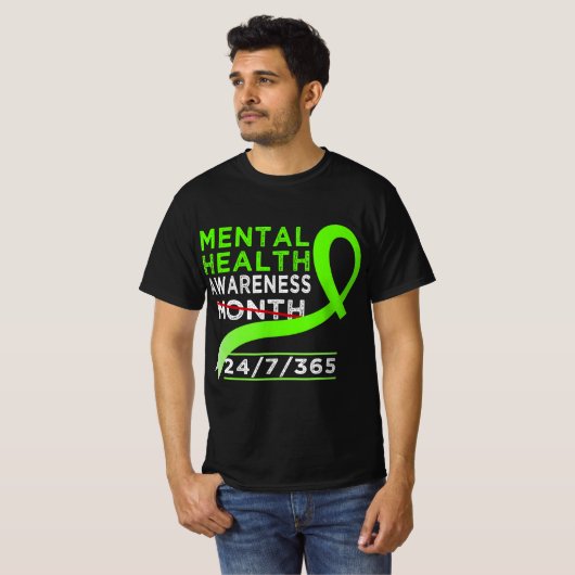 Psychische Gesundheit Monat Mai Kampf gegen die ST T-Shirt (Vorne ganz)