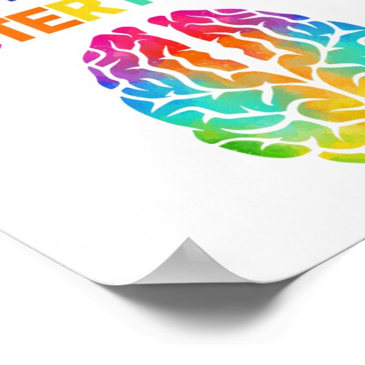 Psychische Gesundheit Monat Psychische Gesundheit Poster (Ecke)