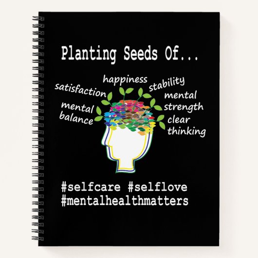 Psychische Gesundheit Notizblock (Vorderseite)
