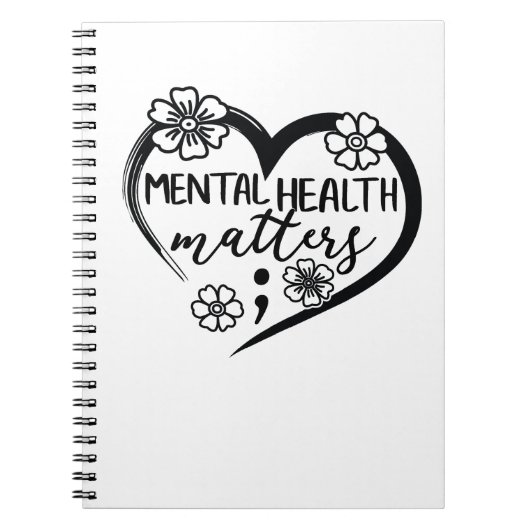 Psychische Gesundheit Notizblock (Vorderseite)