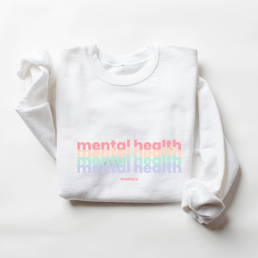 Psychische Gesundheit | Poppins Pastel Rainbow Sweatshirt