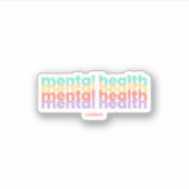 Psychische Gesundheit | Poppins Peach Candy Aufkleber (Vorderseite)